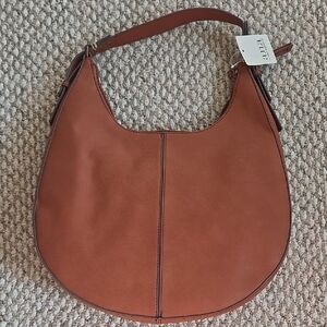 Frye Tan Leather Hobo Bag